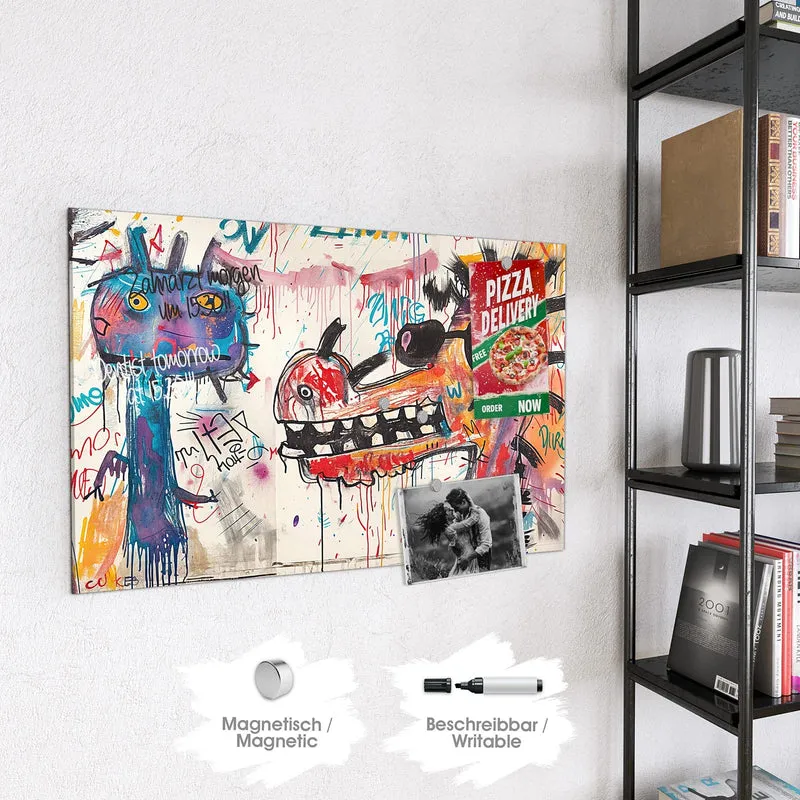 Magnettafel - Graffiti-Monster