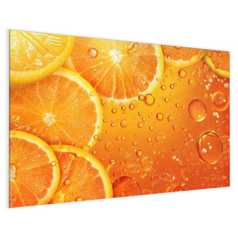 Magnettafel - Sprudelnde Orangen