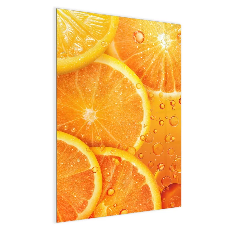 Magnettafel - Sprudelnde Orangen