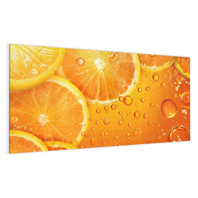Magnettafel - Sprudelnde Orangen