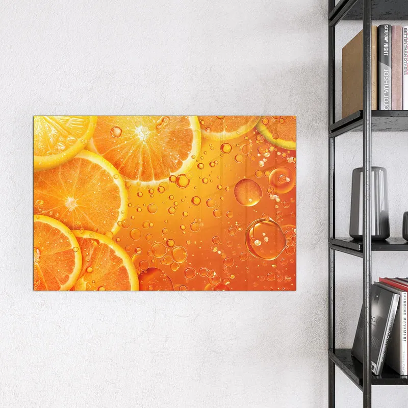 Magnettafel - Sprudelnde Orangen