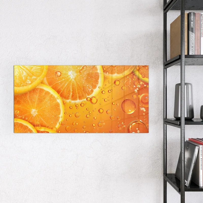 Magnettafel - Sprudelnde Orangen