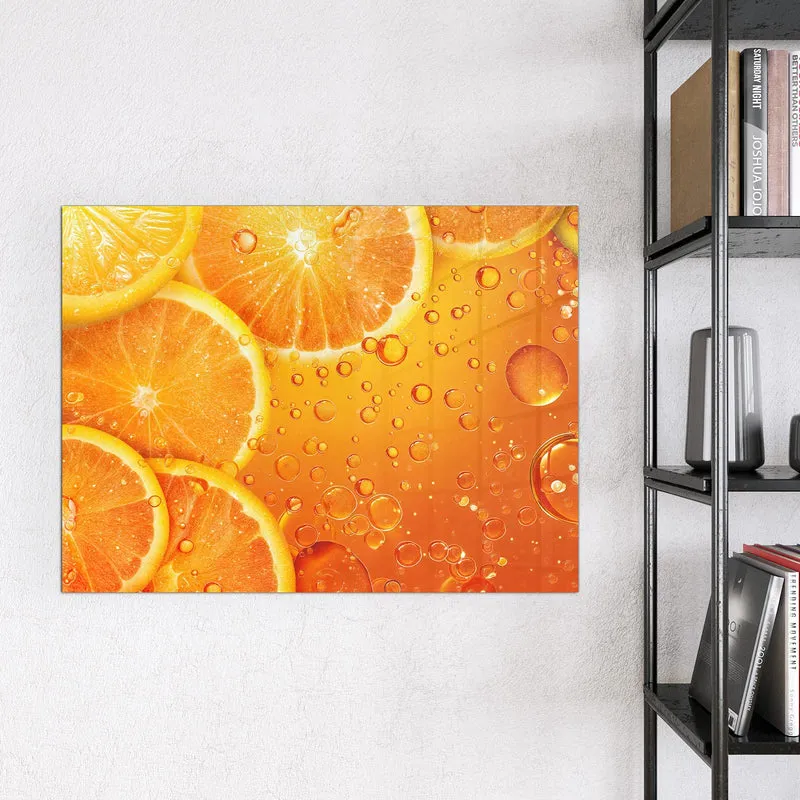 Magnettafel - Sprudelnde Orangen