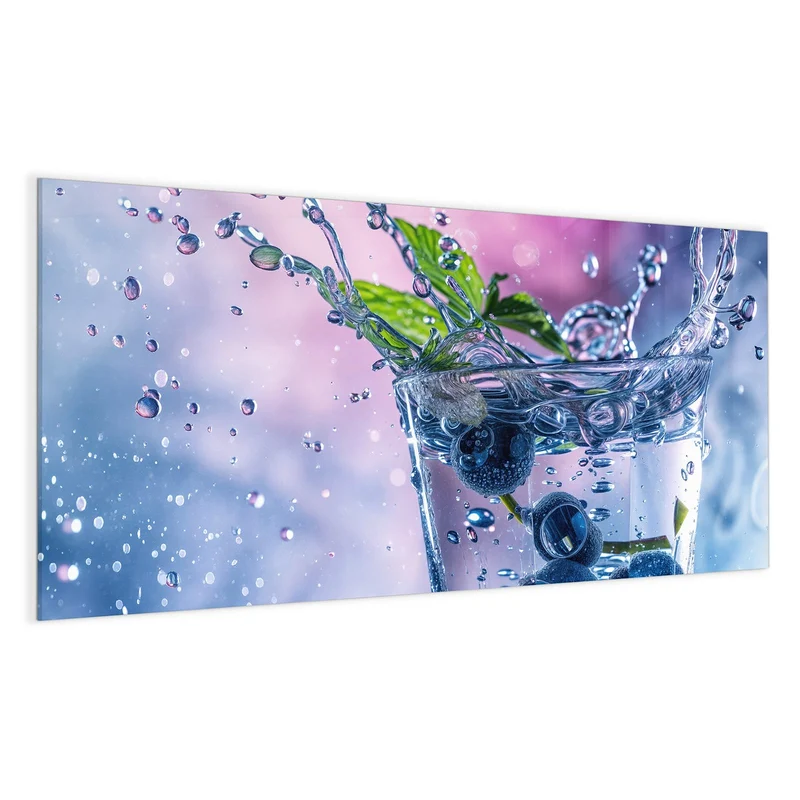 Magnettafel - Blaubeeren im Glas