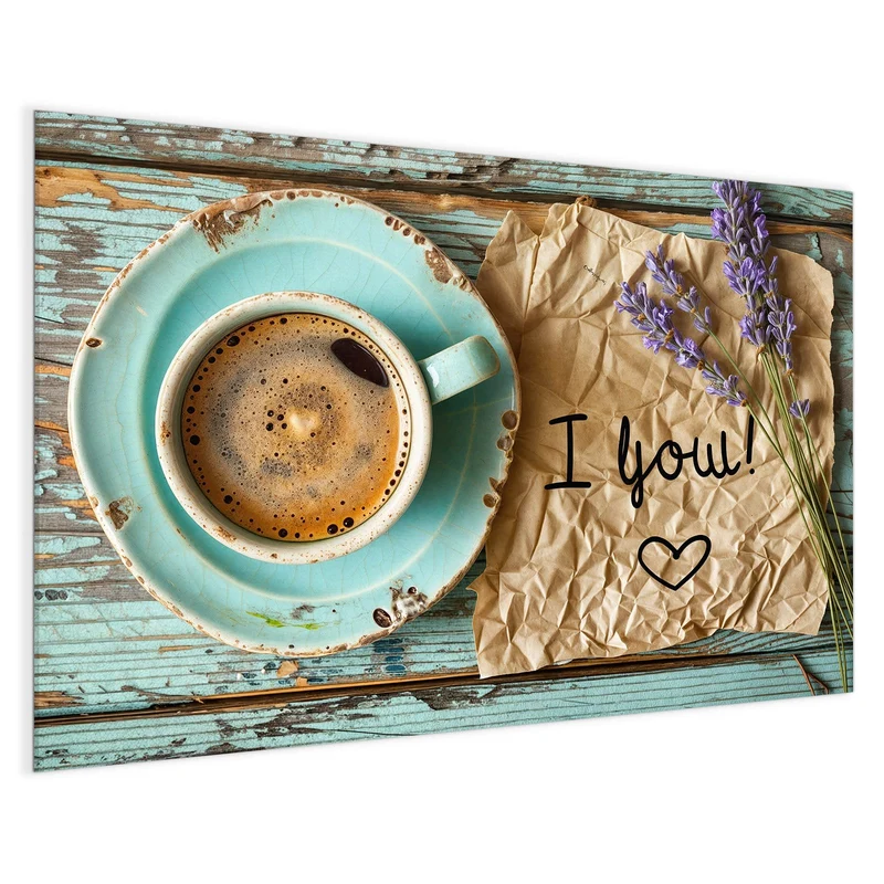 Magnettafel - Tasse und Lavendel