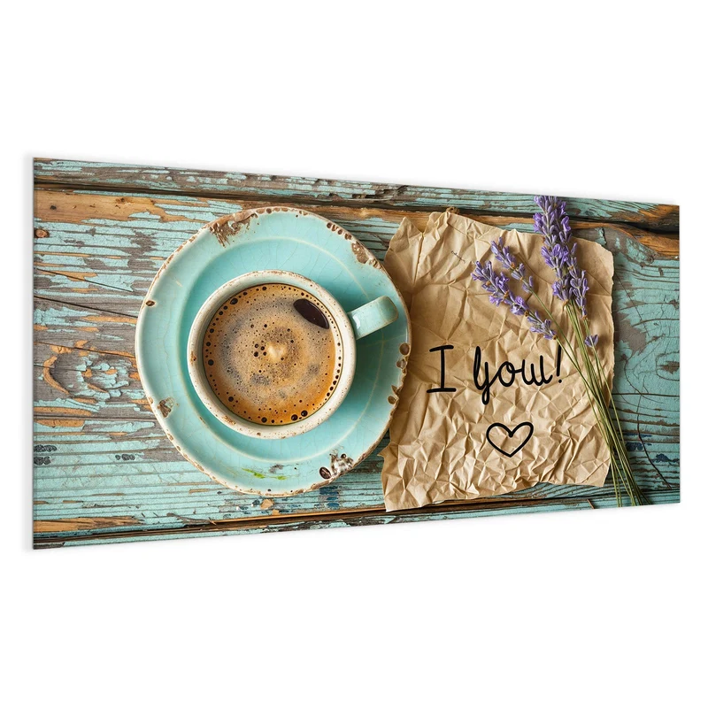 Magnettafel - Tasse und Lavendel
