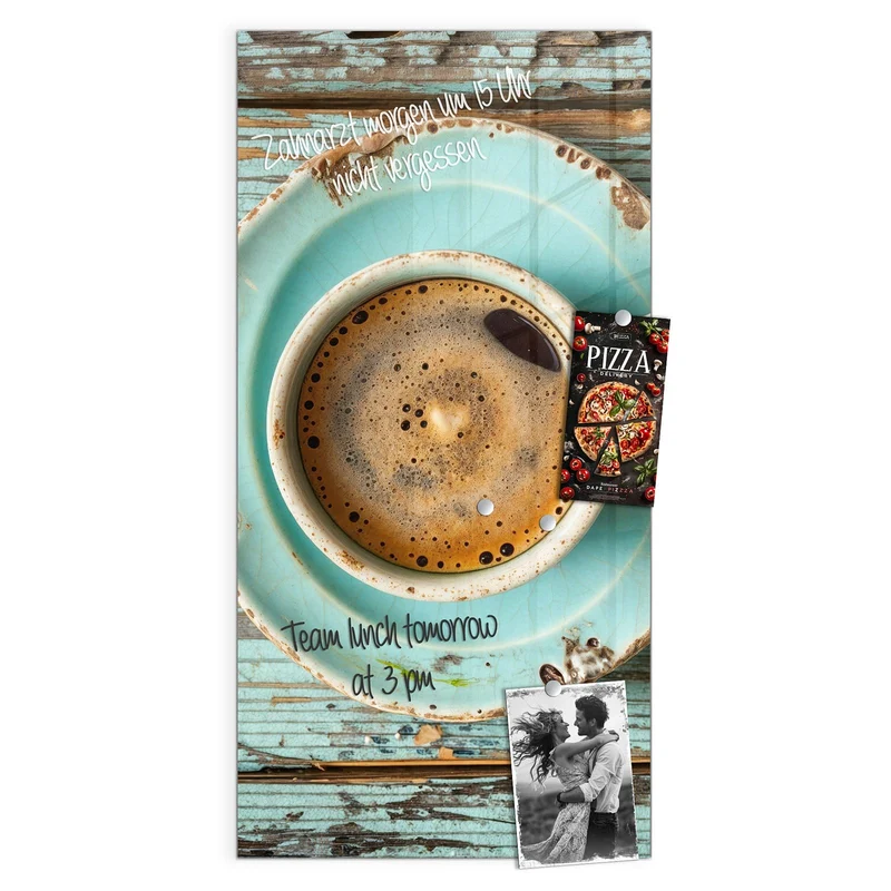Magnettafel - Tasse und Lavendel