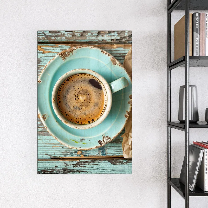 Magnettafel - Tasse und Lavendel