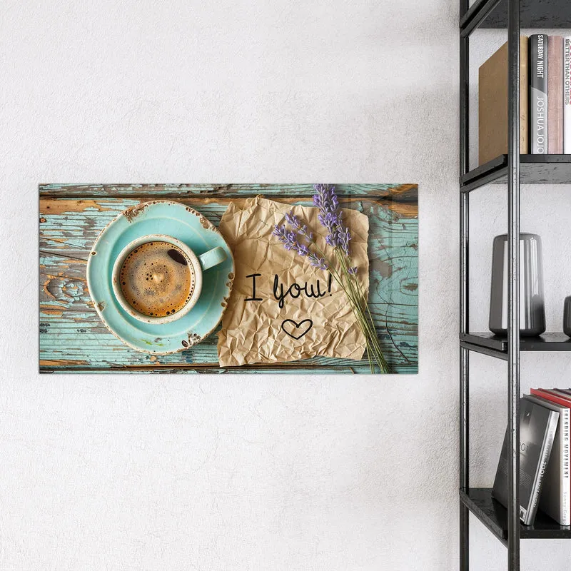 Magnettafel - Tasse und Lavendel