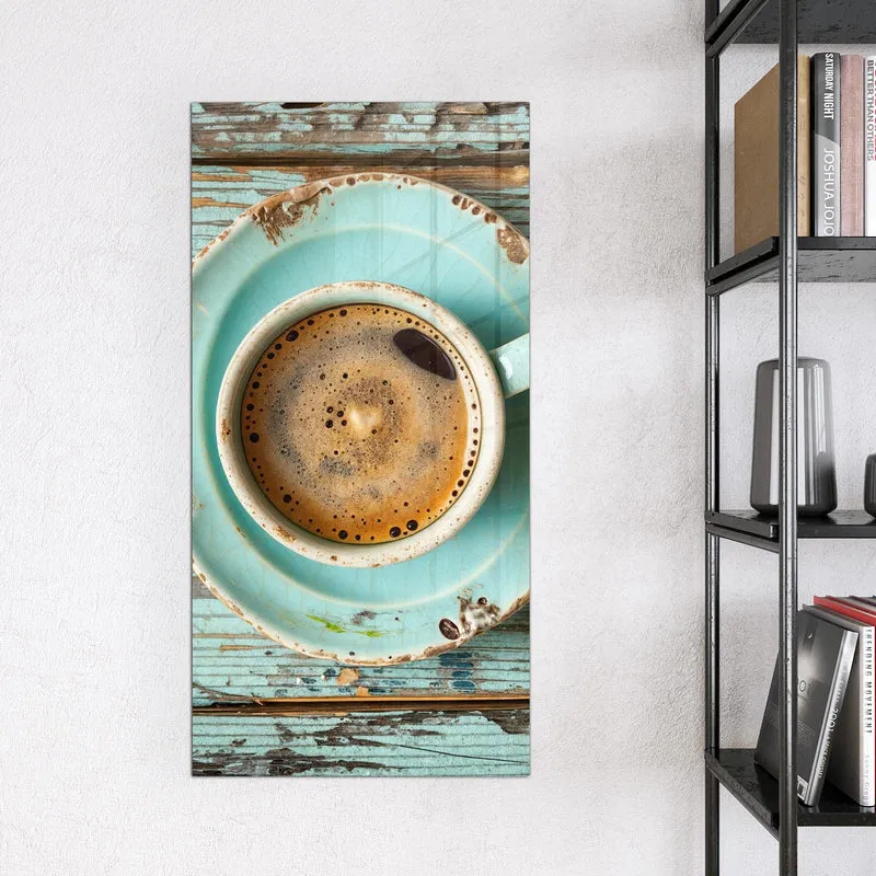 Magnettafel - Tasse und Lavendel