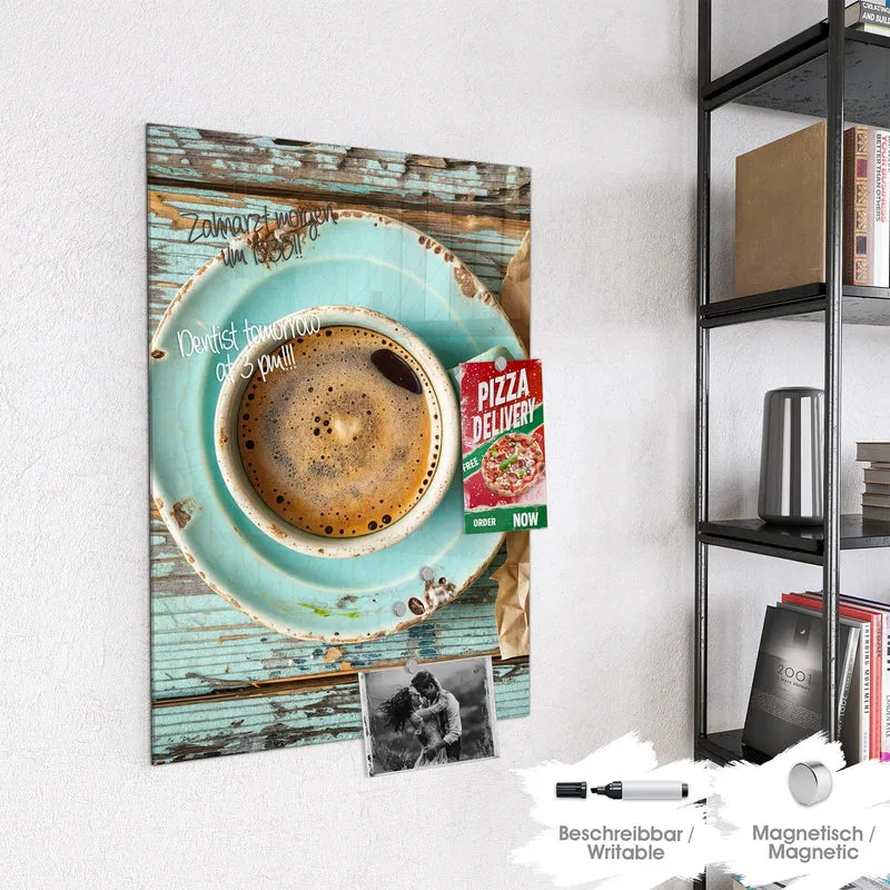 Magnettafel - Tasse und Lavendel
