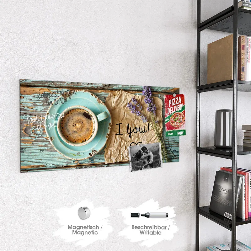 Magnettafel - Tasse und Lavendel