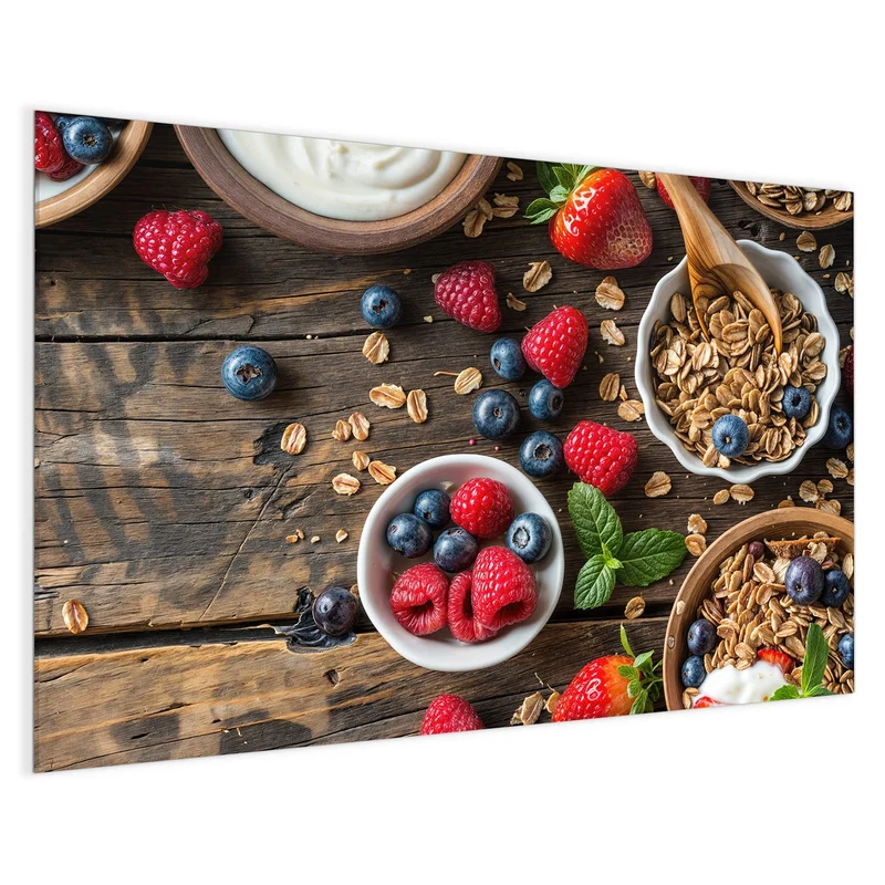 Magnettafel - Müsli und Joghurt