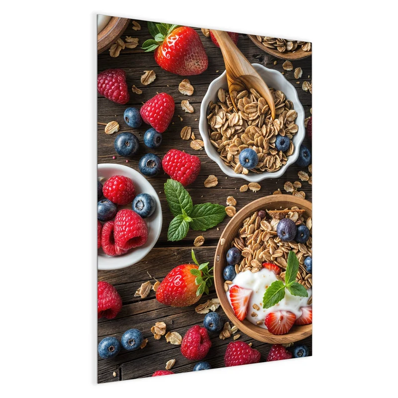 Magnettafel - Müsli und Joghurt