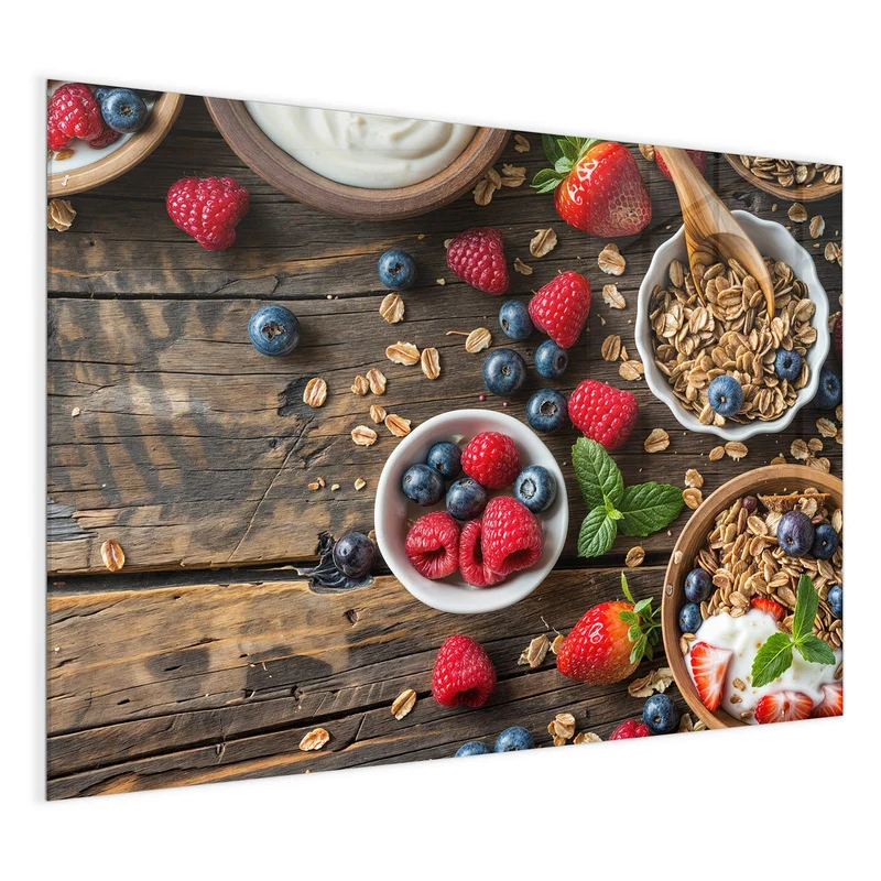 Magnettafel - Müsli und Joghurt