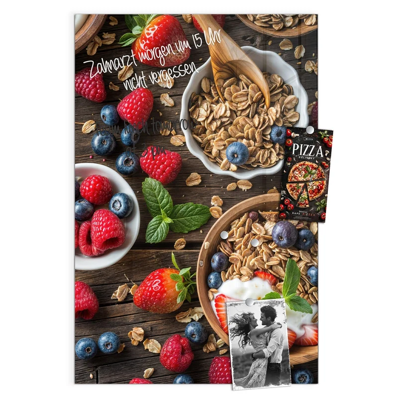 Magnettafel - Müsli und Joghurt