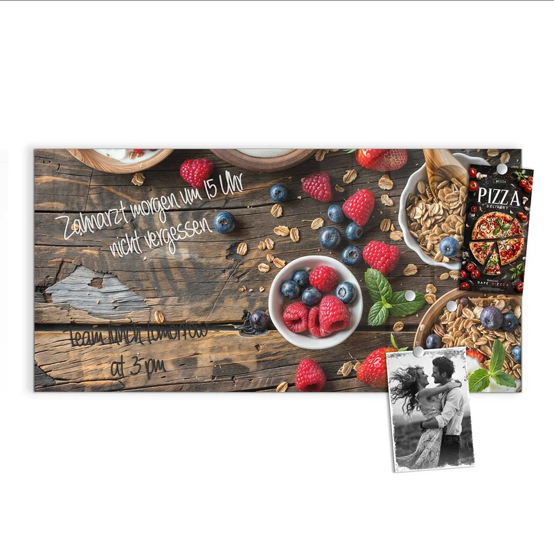 Magnettafel - Müsli und Joghurt