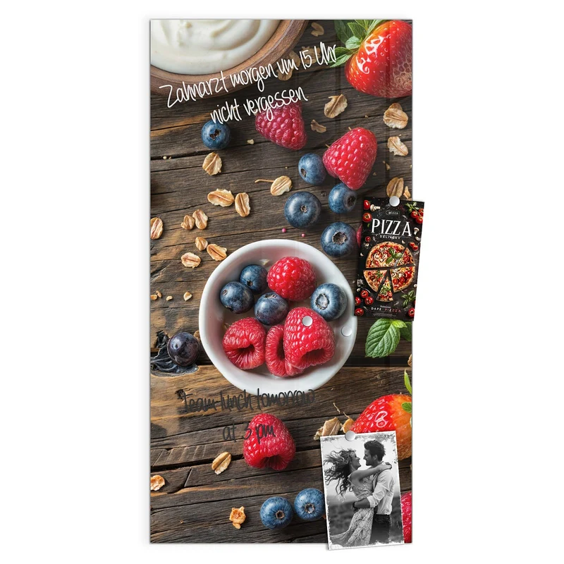 Magnettafel - Müsli und Joghurt
