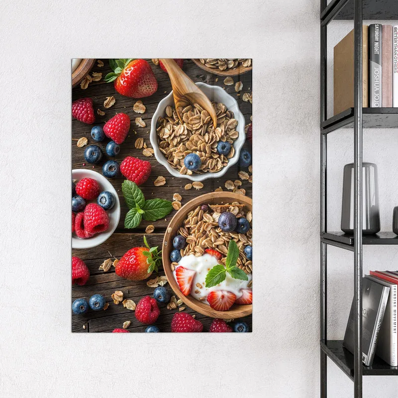 Magnettafel - Müsli und Joghurt