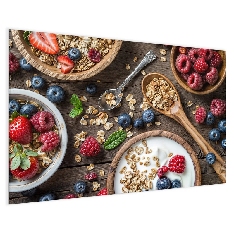 Magnettafel - Joghurt mit Beeren