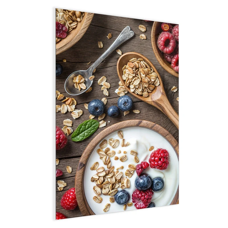 Magnettafel - Joghurt mit Beeren