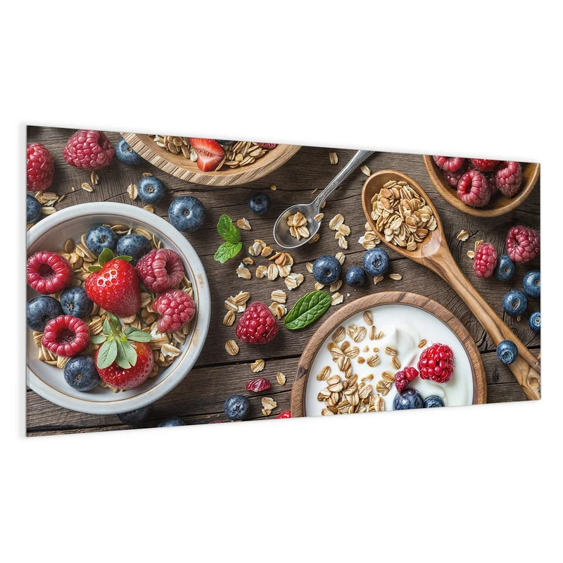 Magnettafel - Joghurt mit Beeren