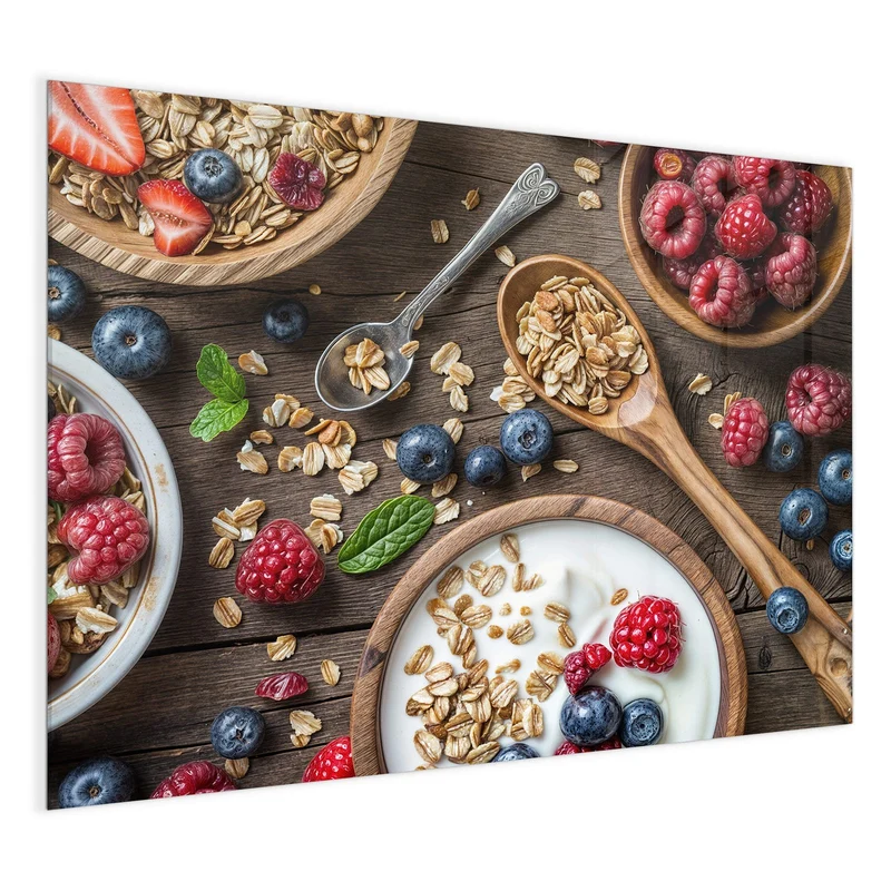 Magnettafel - Joghurt mit Beeren