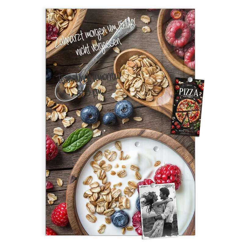 Magnettafel - Joghurt mit Beeren