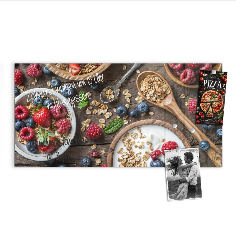 Magnettafel - Joghurt mit Beeren