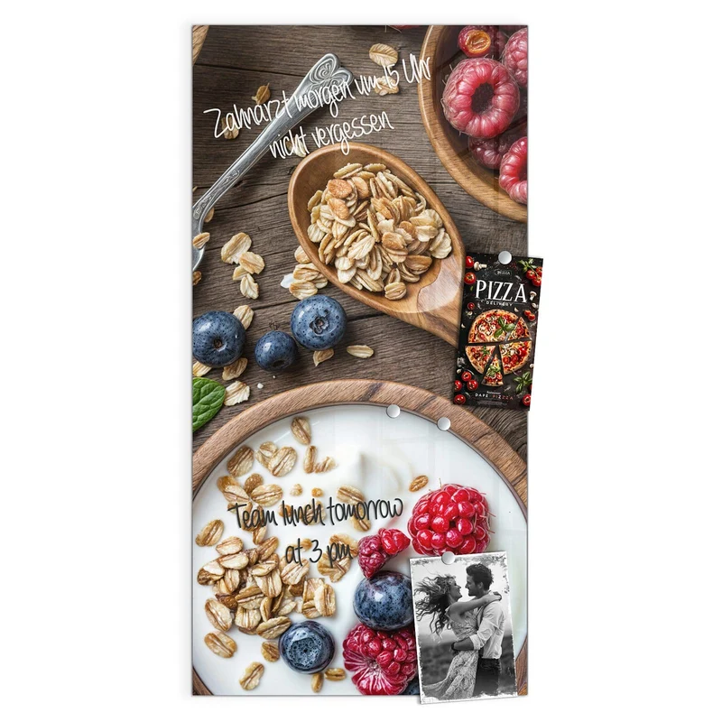 Magnettafel - Joghurt mit Beeren