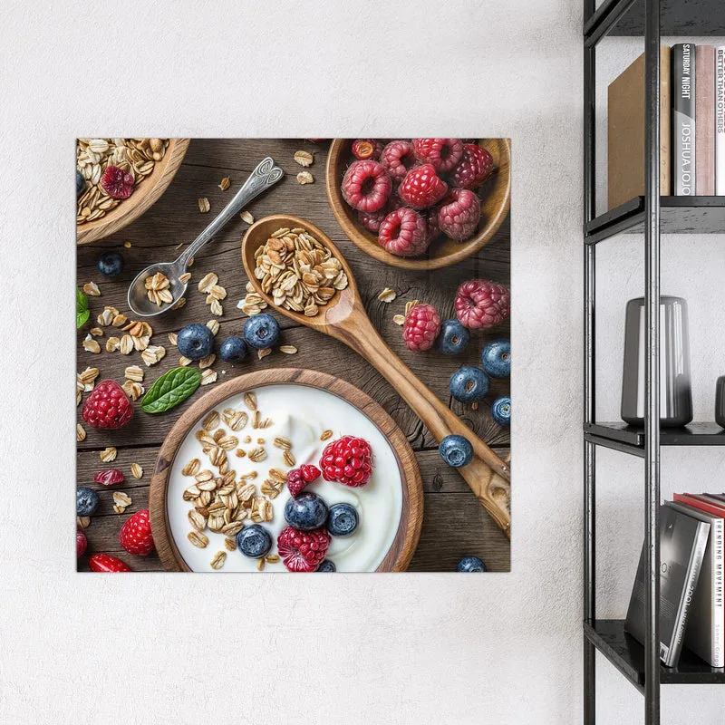 Magnettafel - Joghurt mit Beeren