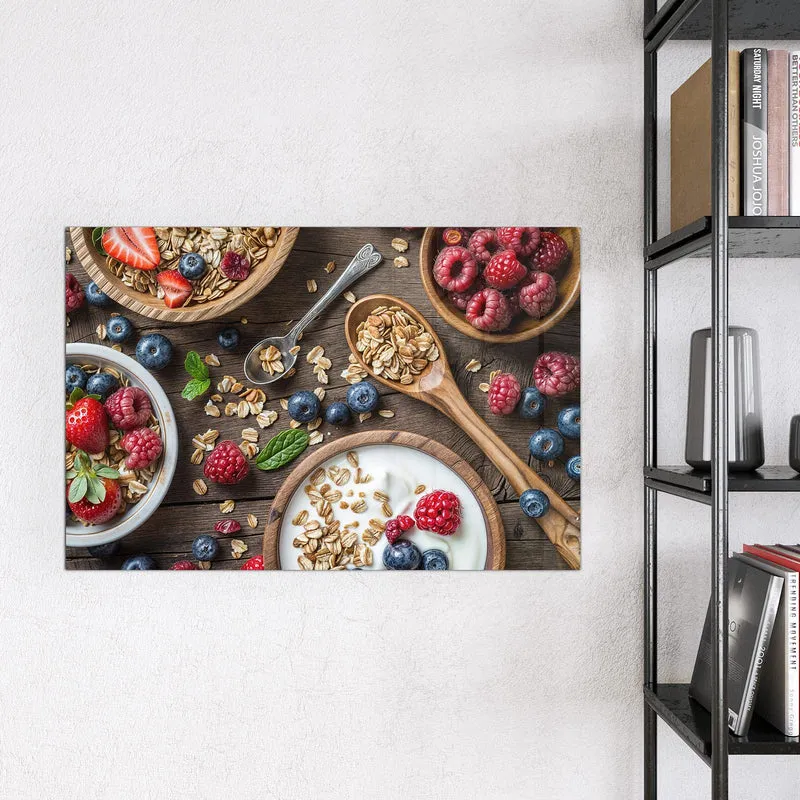 Magnettafel - Joghurt mit Beeren