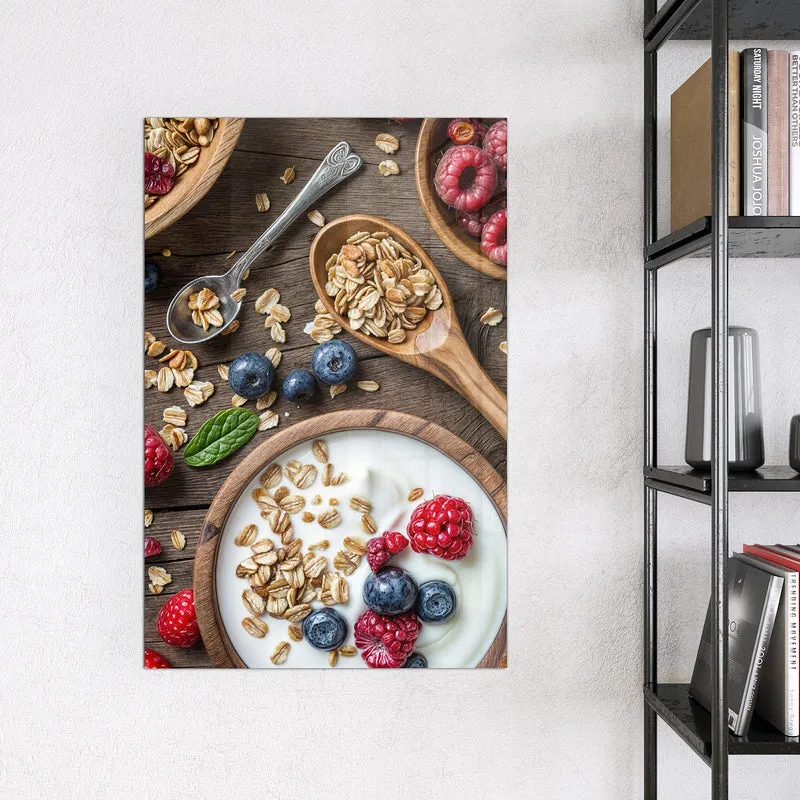 Magnettafel - Joghurt mit Beeren