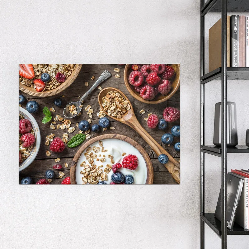 Magnettafel - Joghurt mit Beeren