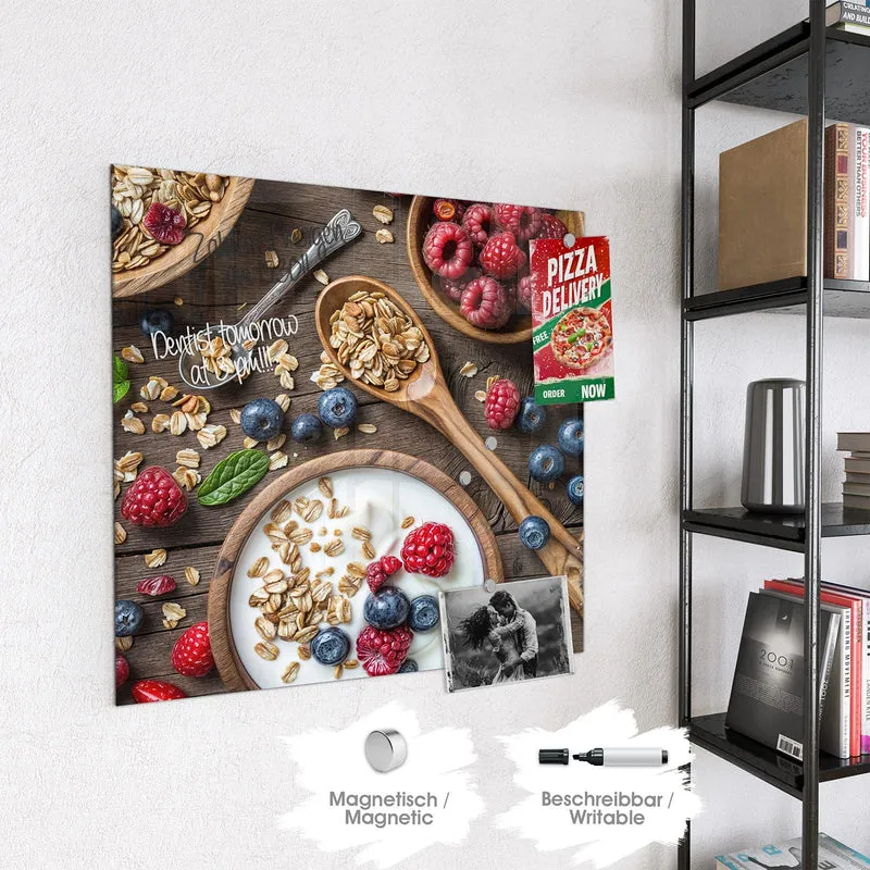 Magnettafel - Joghurt mit Beeren