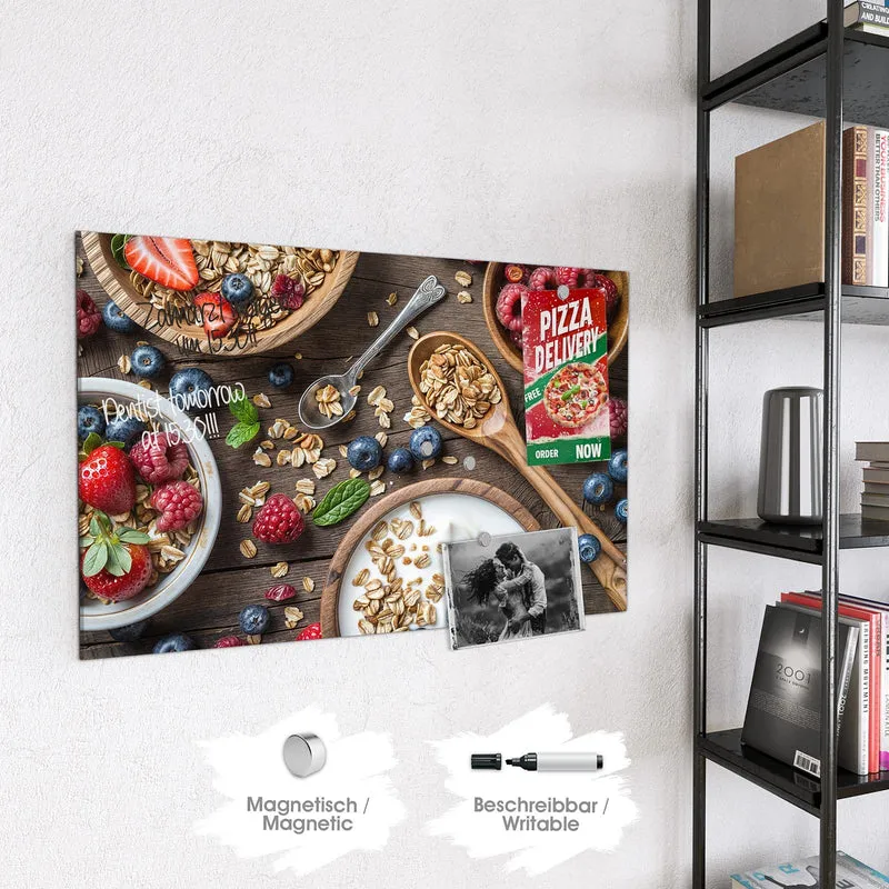 Magnettafel - Joghurt mit Beeren