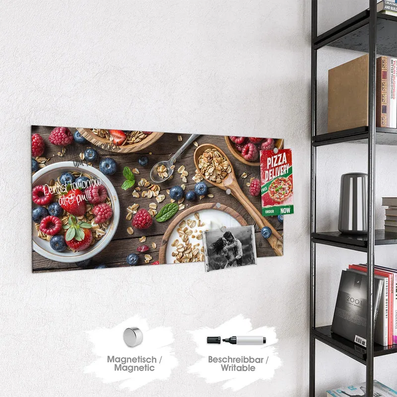 Magnettafel - Joghurt mit Beeren