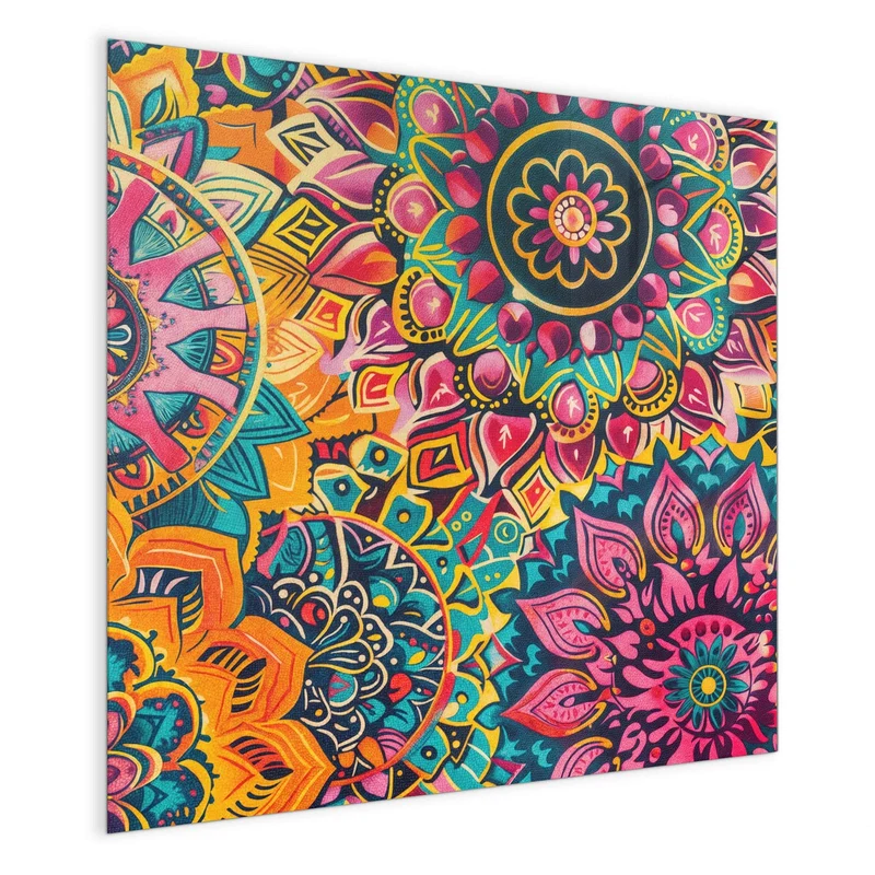 Magnettafel - Bunte Mandalas