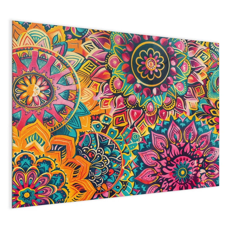 Magnettafel - Bunte Mandalas