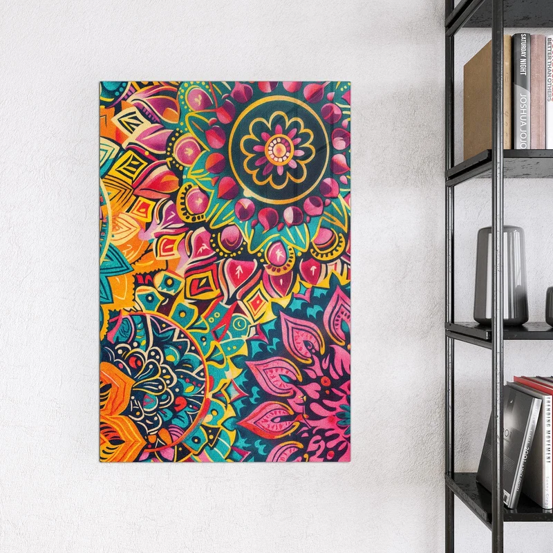 Magnettafel - Bunte Mandalas