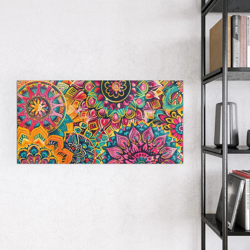 Magnettafel - Bunte Mandalas