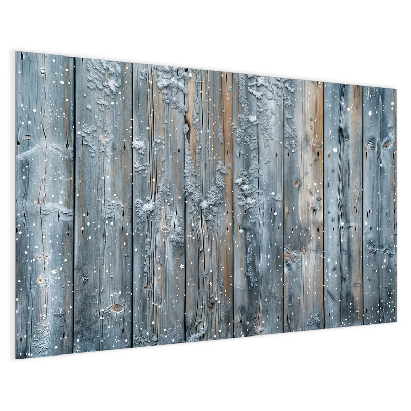 Magnettafel - Winterliche Holzlatten