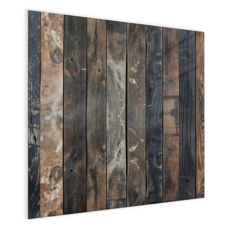 Magnettafel - Braune Holzdielen
