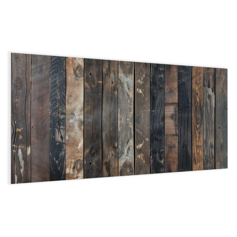 Magnettafel - Braune Holzdielen