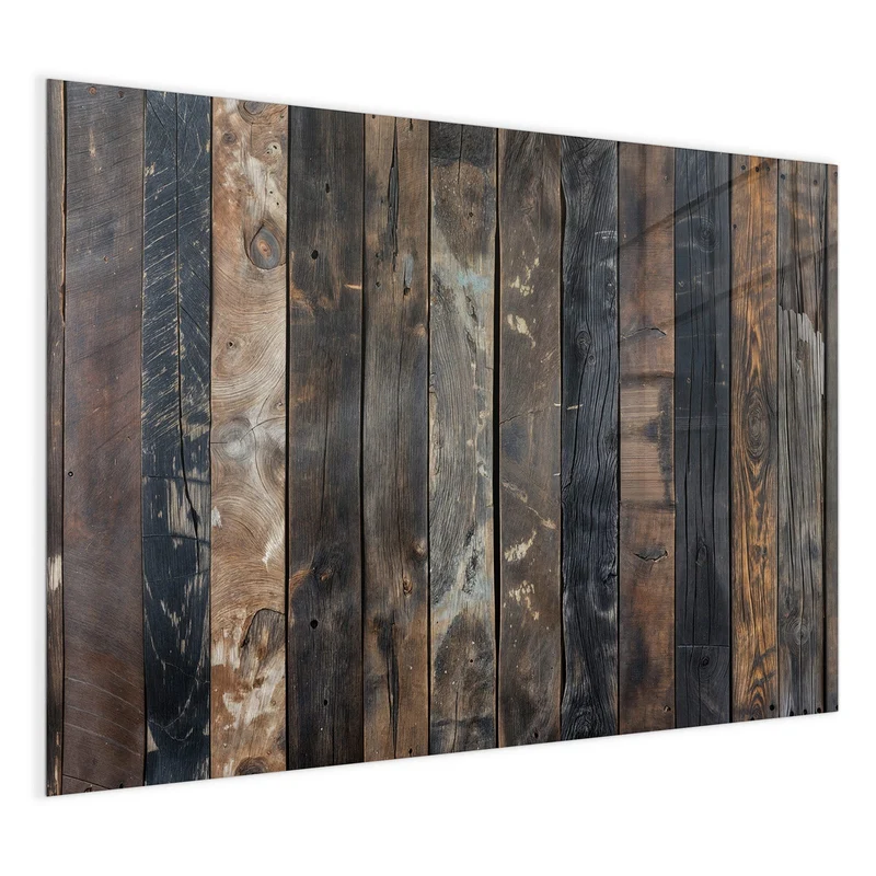 Magnettafel - Braune Holzdielen