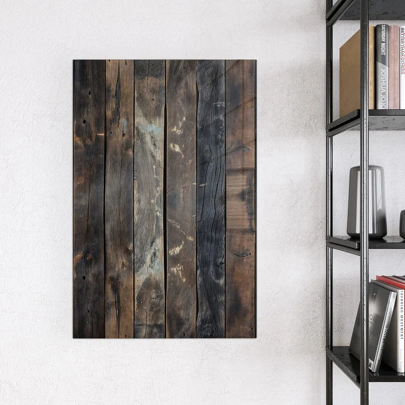 Magnettafel - Braune Holzdielen