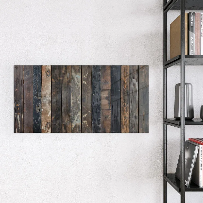 Magnettafel - Braune Holzdielen
