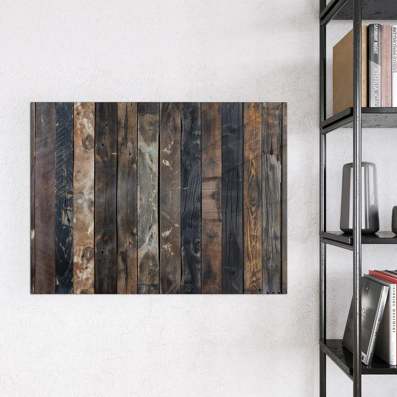 Magnettafel - Braune Holzdielen