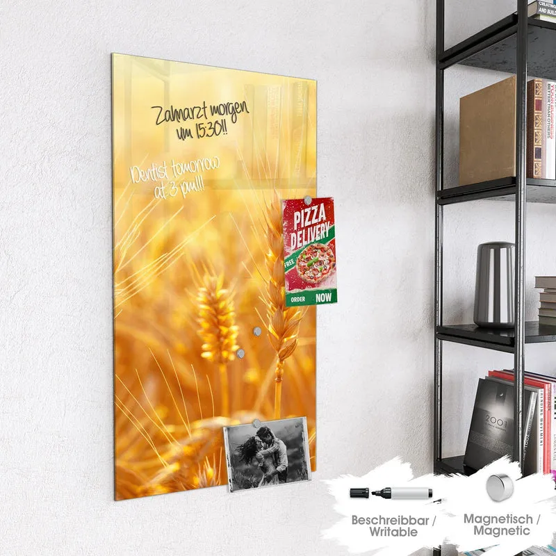 Magnettafel - Weizen im Gegenlicht