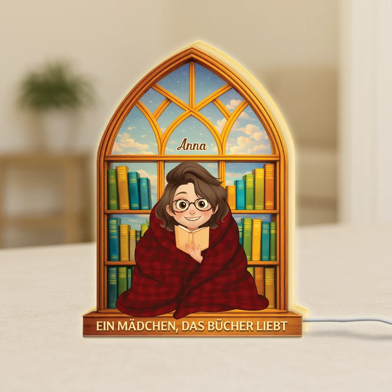 Einfach Ein Mädchen Das Bücher Liebt - Personalisierte Geschenke Für Leseratten Frauen & Männer | Lightbox